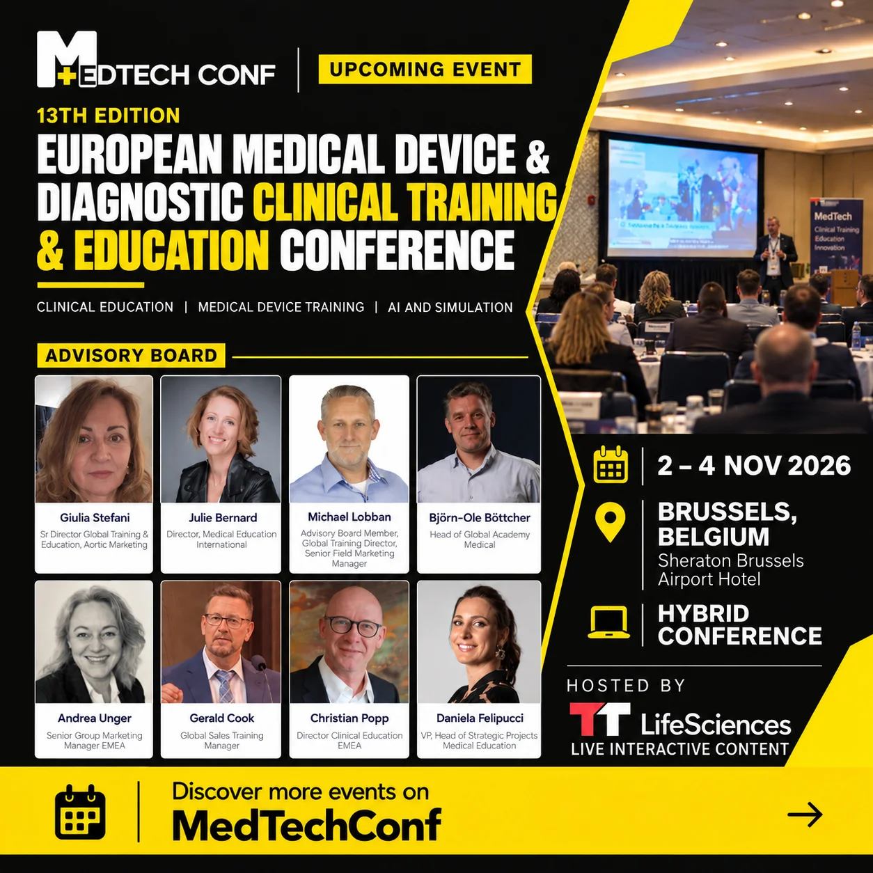 13th Edition European Medical Device and Diagnostic Clinical Training & Education Conference