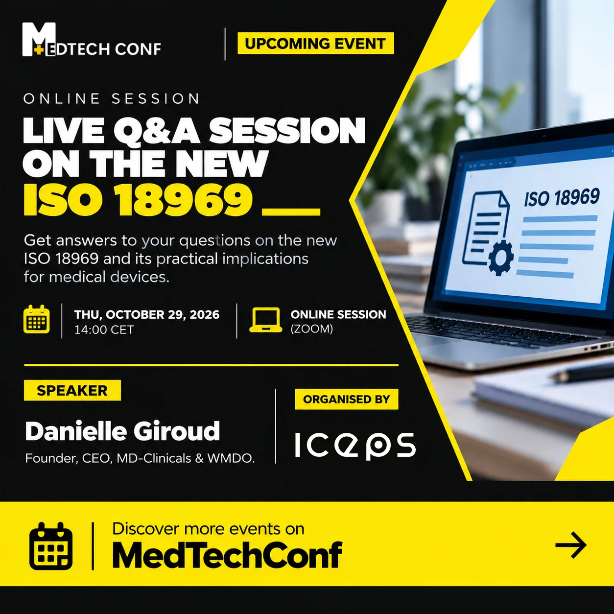 Live Q&A Session on the New ISO 18969 with Danielle Giroud